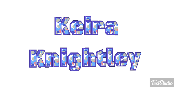 Keira Knightley Effetto testo