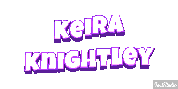 Keira Knightley Effetto testo
