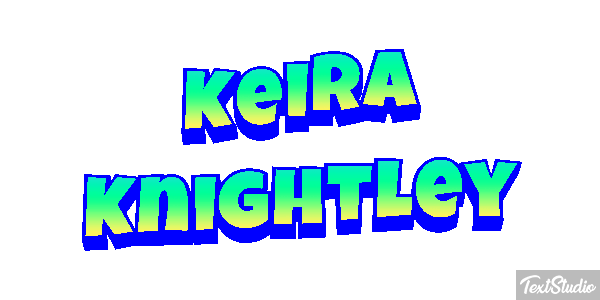 Keira Knightley Effetto testo