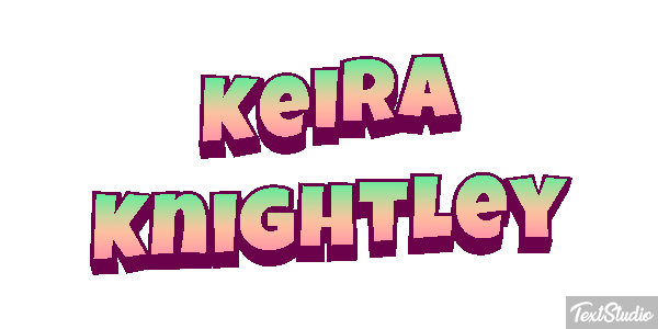Keira Knightley Effetto testo