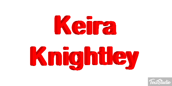 Keira Knightley Effetto testo