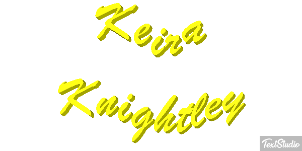 Keira Knightley Effetto testo