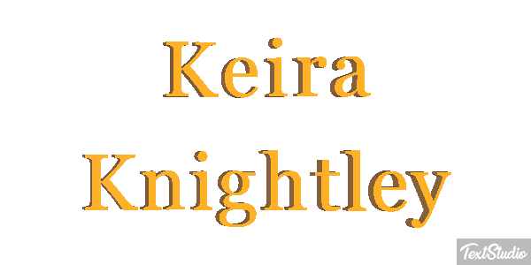 Keira Knightley Effetto testo