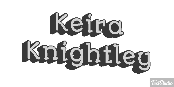 Keira Knightley Effetto testo