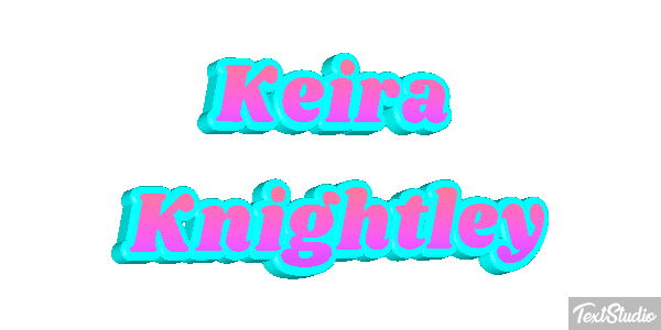 Keira Knightley Effetto testo