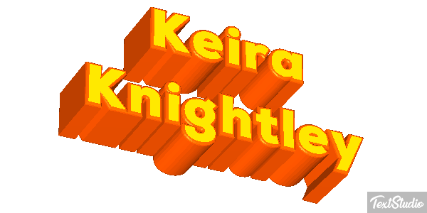 Keira Knightley Effetto testo