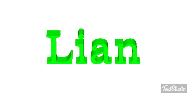 Lian Text effect