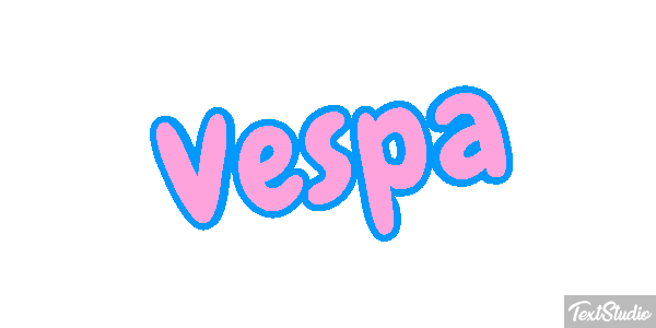 Vespa Efeito do texto