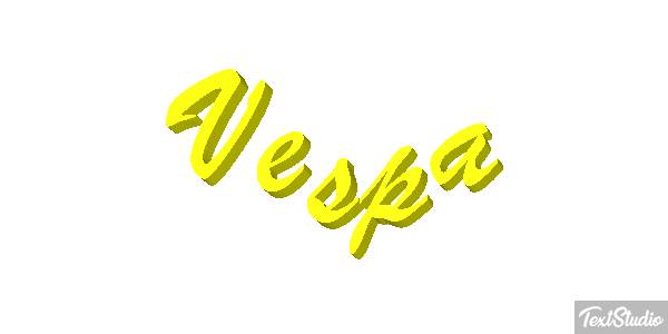Vespa Efeito do texto
