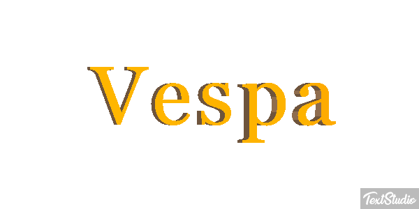 Vespa Efeito do texto