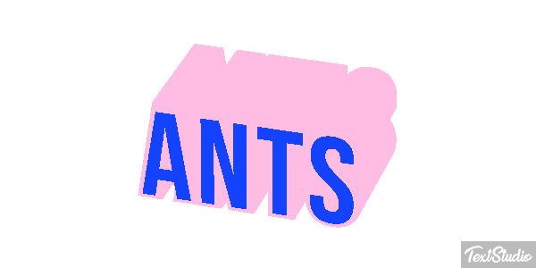 Ants Текстовый эффект