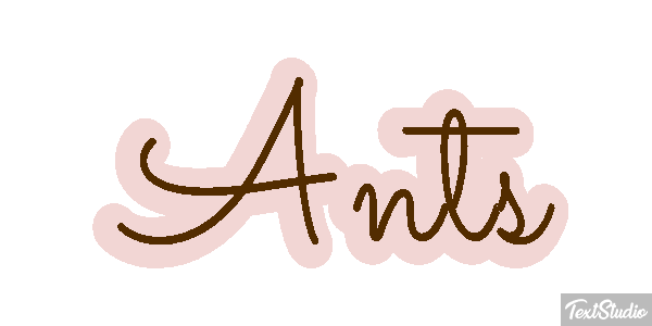 Ants Текстовый эффект