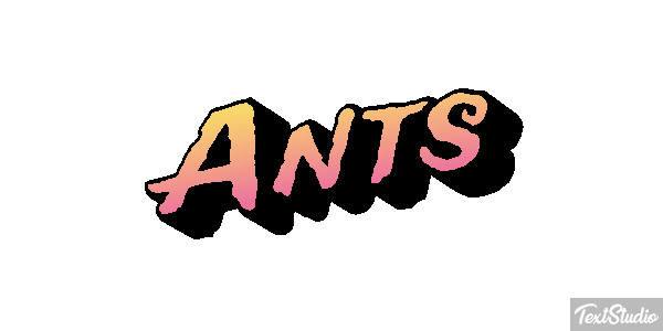 Ants Текстовый эффект