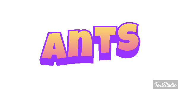 Ants Текстовый эффект