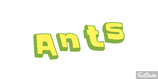 Ants Текстовый эффект
