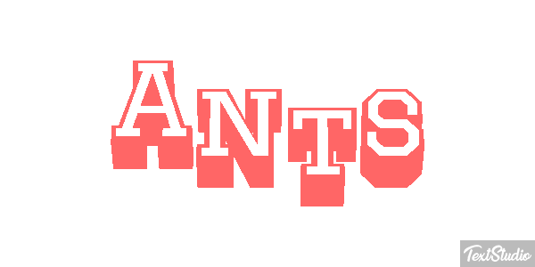 Ants Текстовый эффект