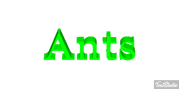 Ants Текстовый эффект