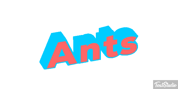 Ants Текстовый эффект