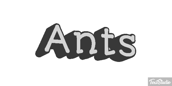 Ants Текстовый эффект