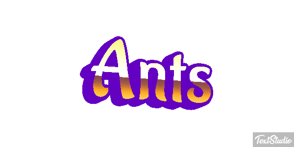 Ants Текстовый эффект