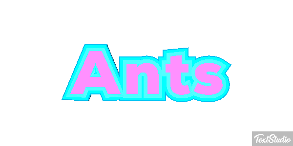 Ants Текстовый эффект