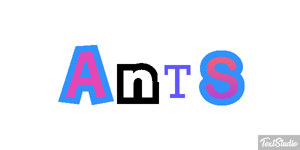 Ants Текстовый эффект