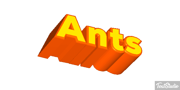 Ants Текстовый эффект