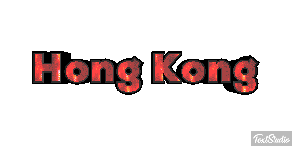 Hong Kong Effetto testo