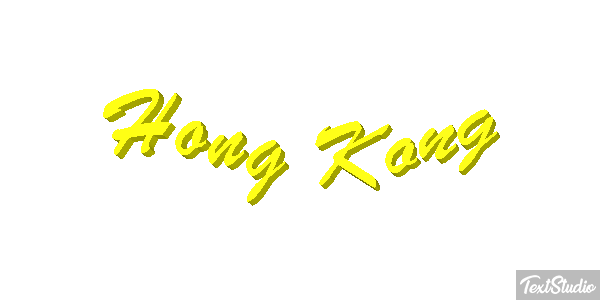 Hong Kong Effetto testo