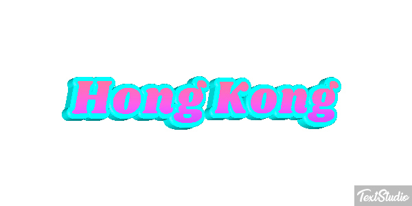 Hong Kong Effetto testo