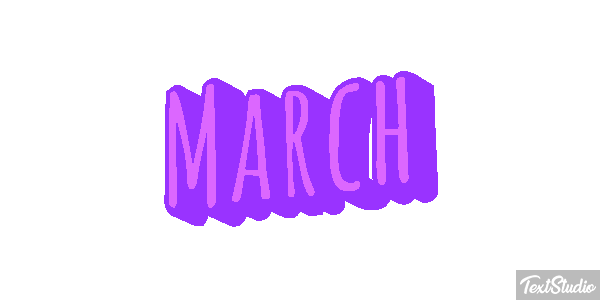 March Efecto de texto