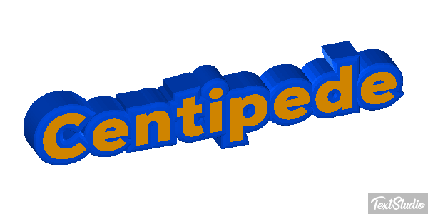 Centipede Tekst effect