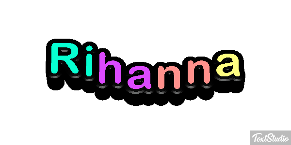 Rihanna Text effect