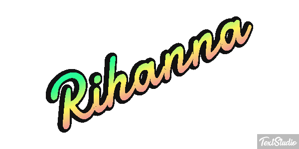 Rihanna Text effect