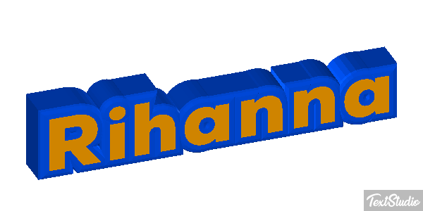 Rihanna Text effect