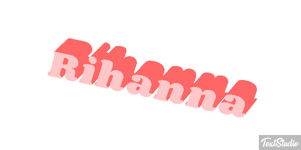 Rihanna Text effect
