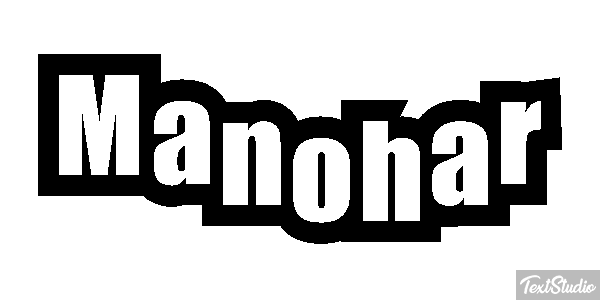 Manohar Texteffekt
