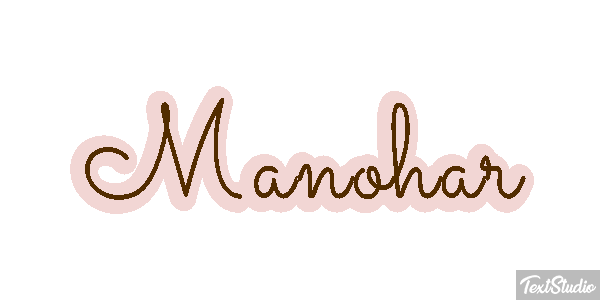 Manohar Texteffekt