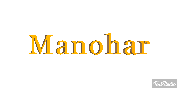 Manohar Texteffekt
