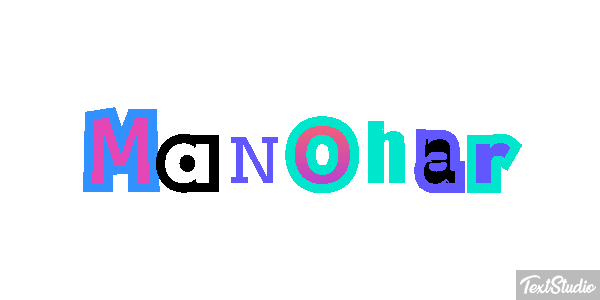 Manohar Texteffekt