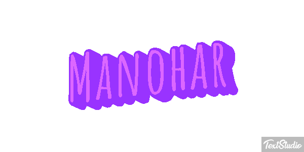 Manohar Texteffekt