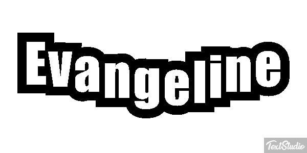 Evangeline Tekst effect