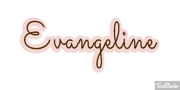 Evangeline Tekst effect