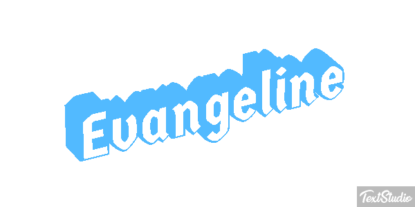 Evangeline Tekst effect