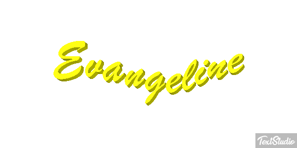Evangeline Tekst effect