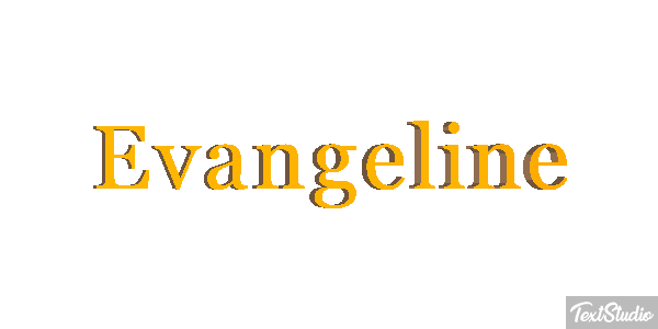 Evangeline Tekst effect