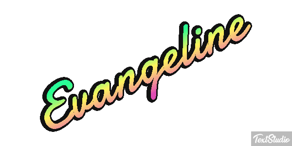 Evangeline Tekst effect