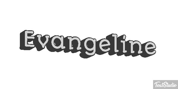 Evangeline Tekst effect
