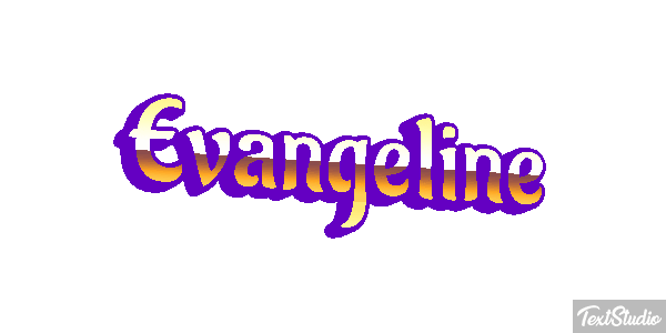 Evangeline Tekst effect