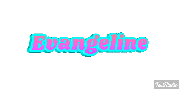 Evangeline Tekst effect